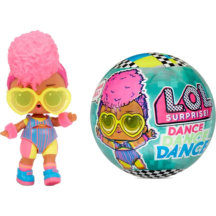 LOL Surprise Dance Dance Dance Puppen - 8 Überraschungen, Kleidung und Accessoires - Enthält sich drehende Tanzfläche und Tanzkarte, Sammlerstück