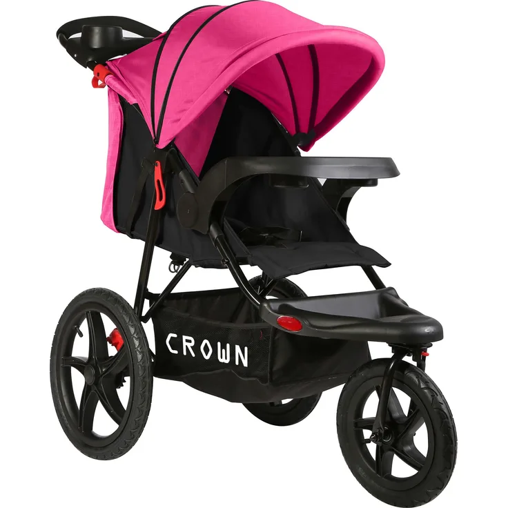 CROWN ST920 Buggy JOGGER Black-Pink