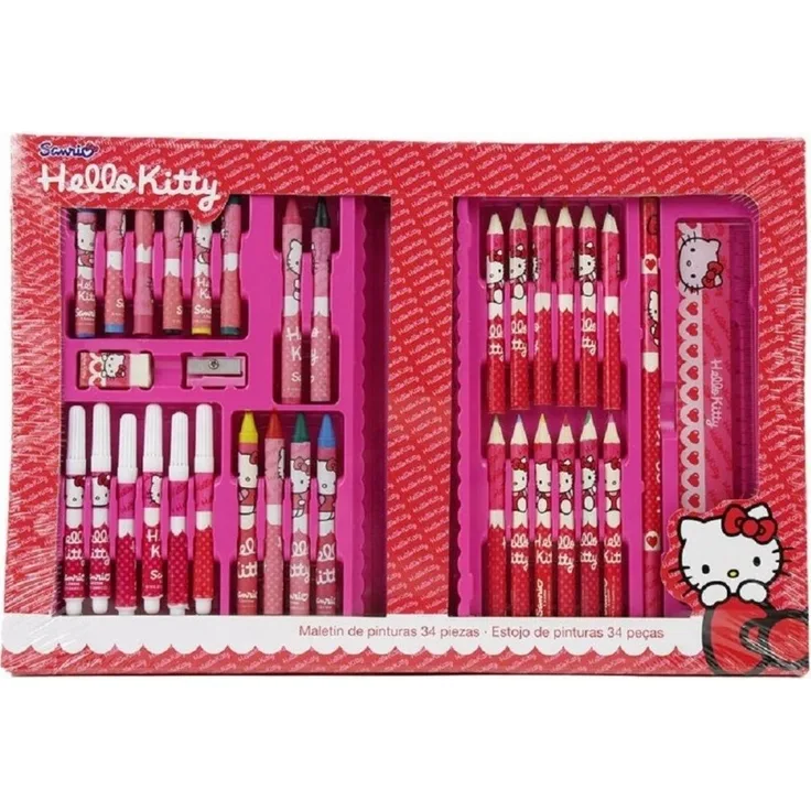zeichensatz Hello Kitty32 x 22 cm 34-teilig im Etui
