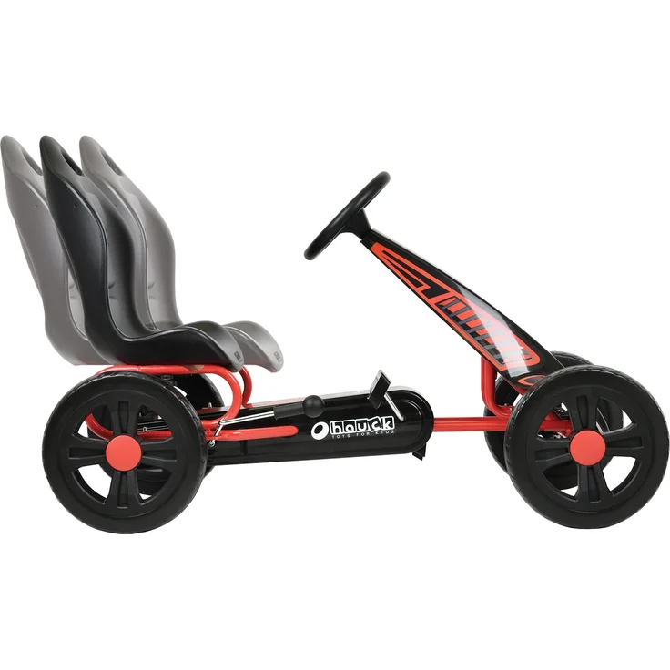 Hauck 'Cyclone', rot, Gokart, ab 4 Jahren, max. belastbar bis 55 kg, verstellbare Sitzfläche, EVA-Bereifung, Handbremse – Bild 5