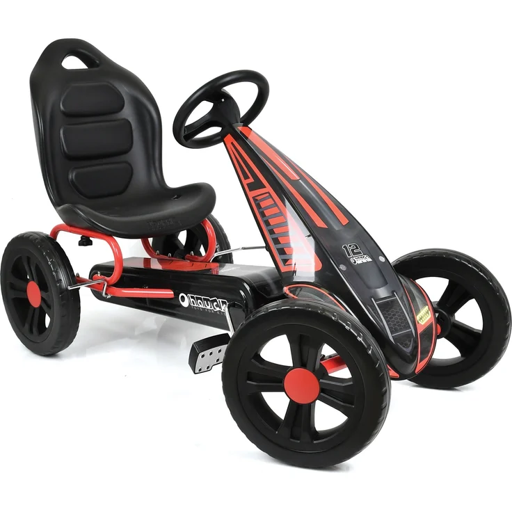 Hauck 'Cyclone', rot, Gokart, ab 4 Jahren, max. belastbar bis 55 kg, verstellbare Sitzfläche, EVA-Bereifung, Handbremse – Bild 4