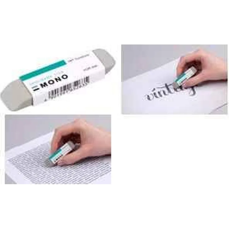 Tombow Naturkautschuk Radierer MONO sand grau für Tinte
