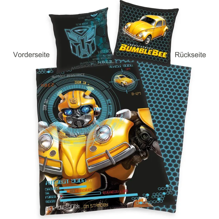Herding Bettwäsche Transformers Bumblebee 135 x 200cm Baumwolle