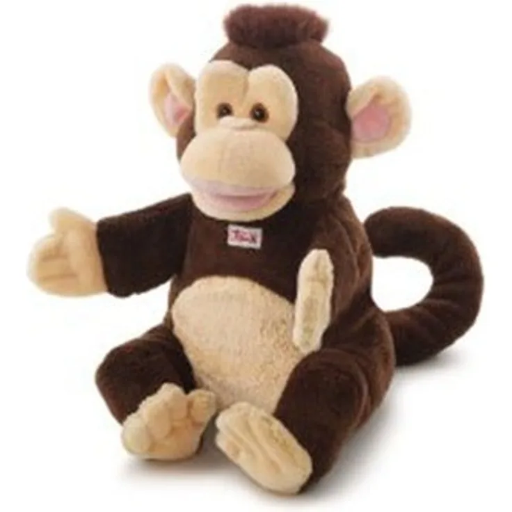 Handpuppe Affe 25cm braun