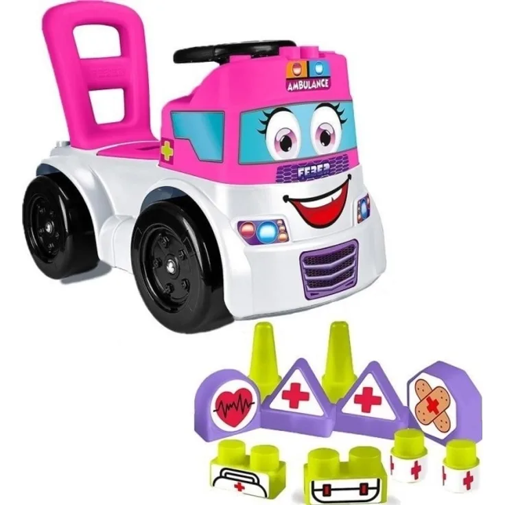 FEBER Motofeber Blocks Ambulance 2 Jahr(e) 4 Rad/Räder Pink Weiß