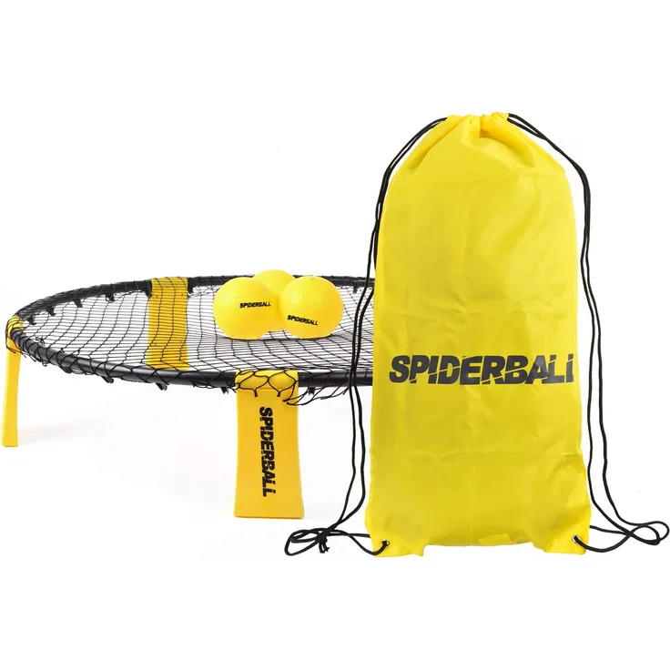 Ocean 5 Spiderball Set, Ball-Spiel mit Netz, 3 Bällen und Tragetasche - zum Spielen im Park, Garten, Strand oder im Haus - für Kinder und Erwachsene