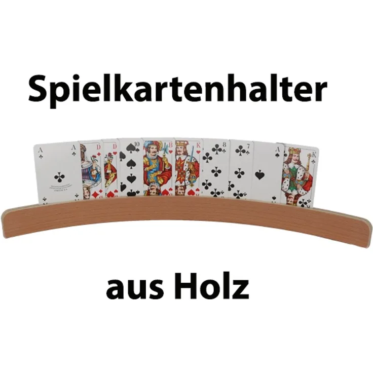 Spielkartenhalter aus Holz 50cm Kartenhalter für Kinder und Senioren