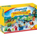 PLAYMOBIL 1•2•3 Adventskalender 2018 Waldweihnacht der Tiere 9391, Ab 1,5 Jahren