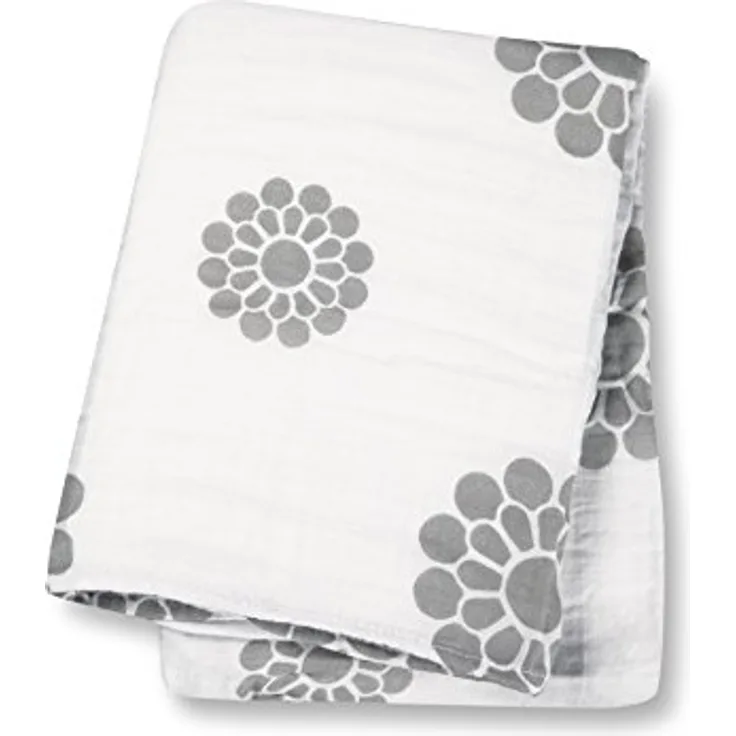 Lulujo Wickeltuch Pfingstrosen-Design
