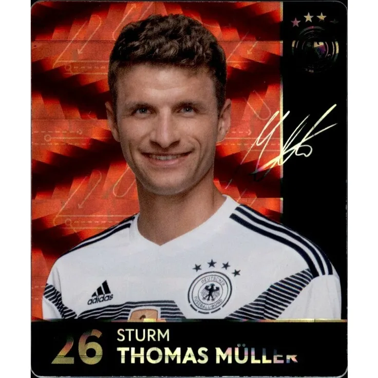 26 - Thomas Müller GLITZER - REWE WM18 Sammelkarte