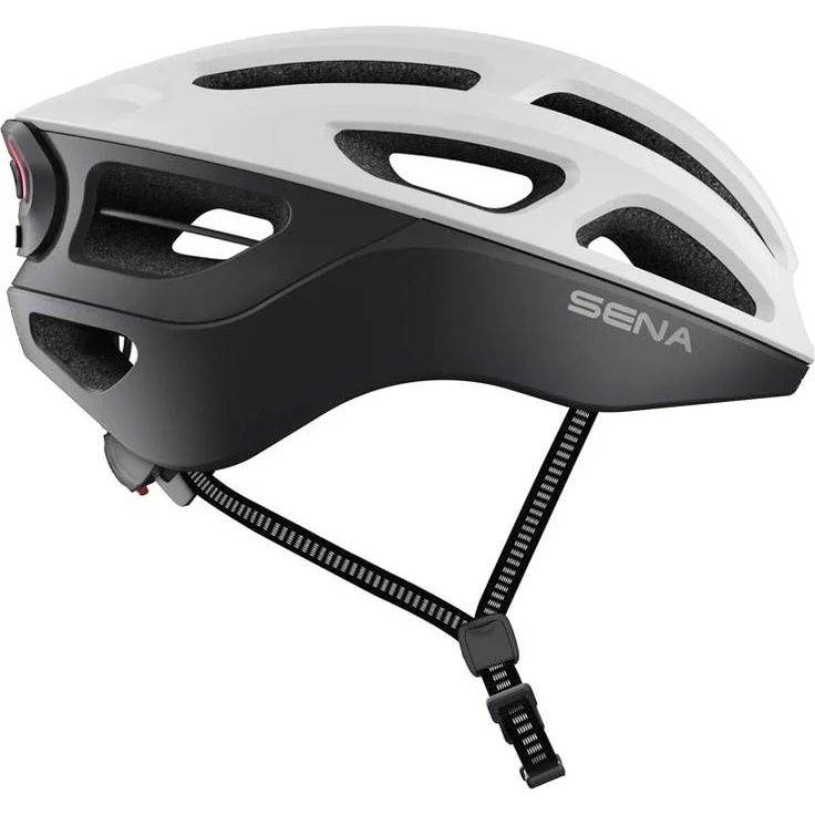 Sena R1 EVO matt white Größe M smarter Fahrradhelm – Bild 2