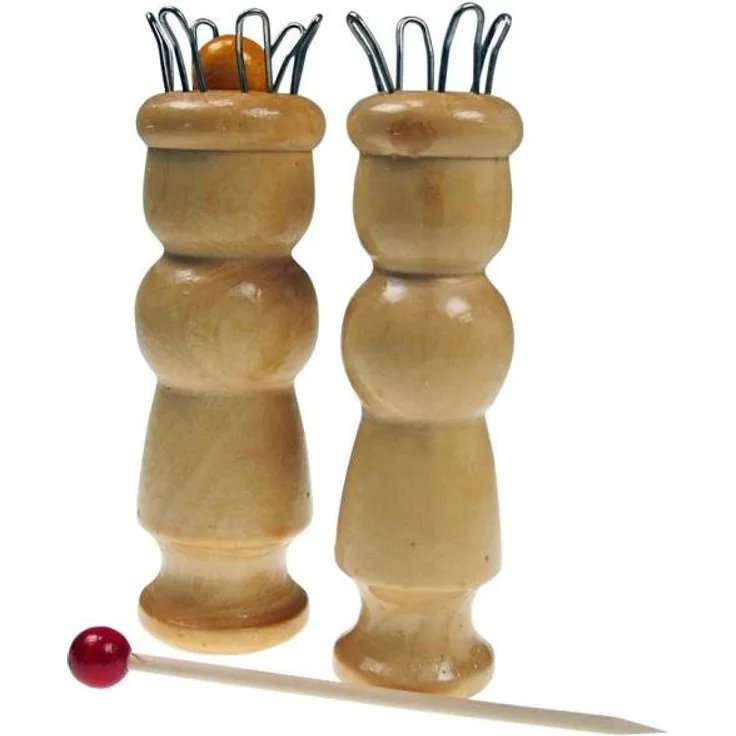 Strickliesel mit Holznadel, 4 Haken