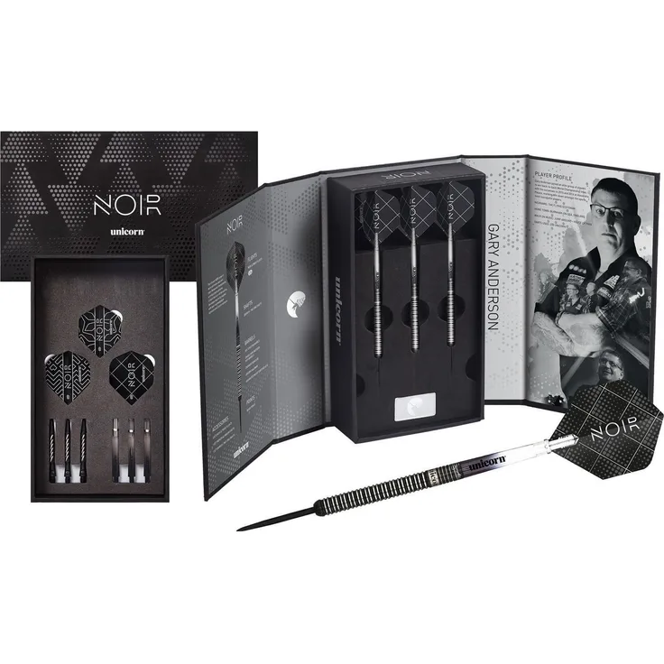 Unicorn World Champion Gary Anderson NOIR Darts Presentation Box, 25 Gr. / Inhalt 1 Stück