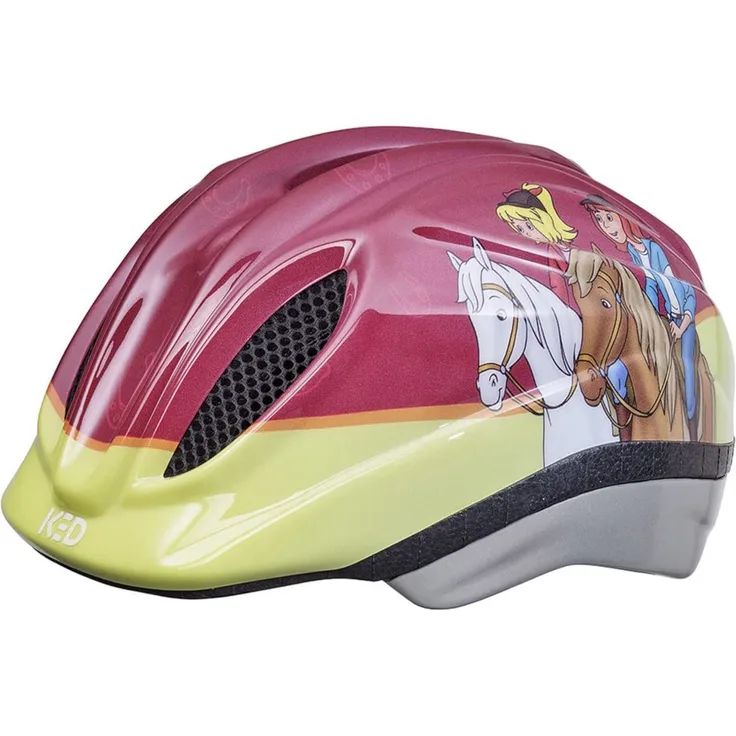 KED Fahrradhelm Meggy II Originals XS Bibi&Tina Rot Grün