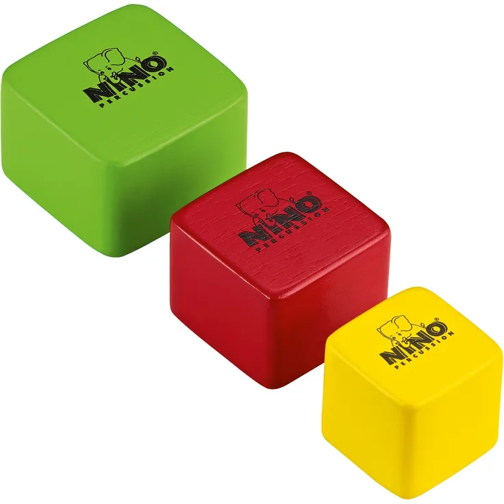 Nino Percussion NINO507-MC Holzshakers quadratisch dreiteilig
