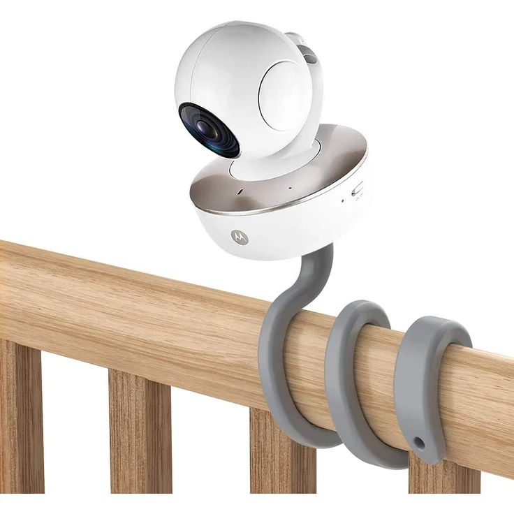 HOLACA Universal Baby Monitorhalterung für Arlo/Motorola Baby Monitor/Nannio Monitor/HelloBaby Vielseitig für alle anderen Kameras mit 1/4 Schraubenhalter ohne Werkzeug oder Wandschäden (grau)