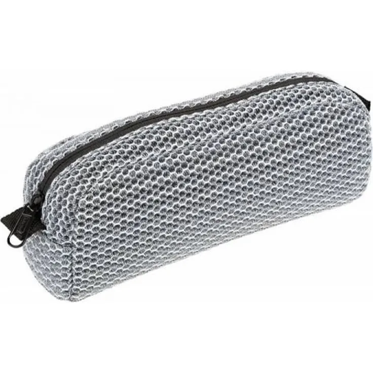 Idena Schlampermäppchen Mesh 1 Fach Grau