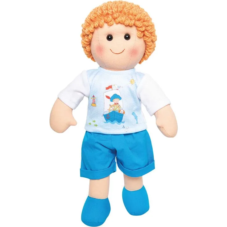 Puppe Fiete mit maritimem Outfit, 32 cm