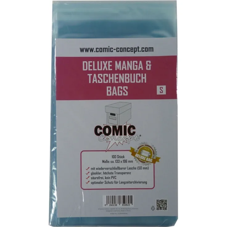 Comic Concept Deluxe Manga/Taschenb. Bags S (100ct)
