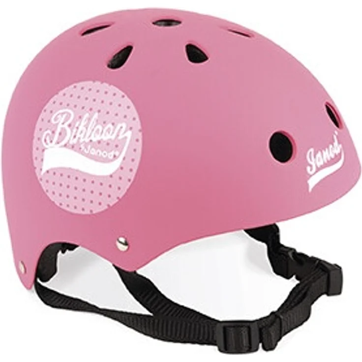 Janod Bikloon Helm rosa mit Pünktchen