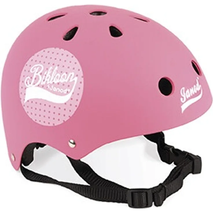 Janod Bikloon Helm rosa mit Pünktchen