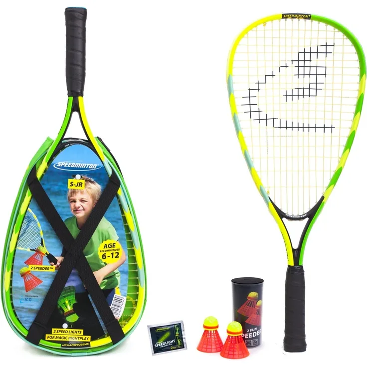 Speedminton® Junior Set S-JR 'Boys' (blau/grün/gelb)