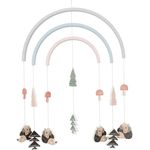 Bieco Baby Mobile Ø ca. 28,5 cm | Edition Igel aus Holz | Mobile Baby Mädchen/Mobile Baby Junge | Babybett Spielzeug | Mobile Baby Holz | Geeignet Als Mobile Wickeltisch, Kinderbett, Wiege etc.
