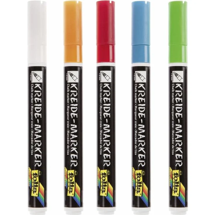 folia Kreidemarker 5er Fresh Colours – Bild 2