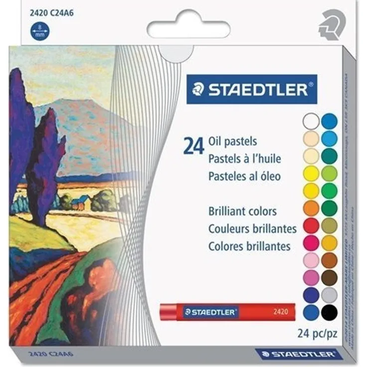 Faber Eberhard - Ölkreide Eberhard Faber Pastell, 24 Stück im Karton