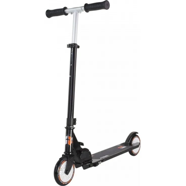 Kick stuntstep Track 120-S Junior Fußbremse Schwarz/Orange