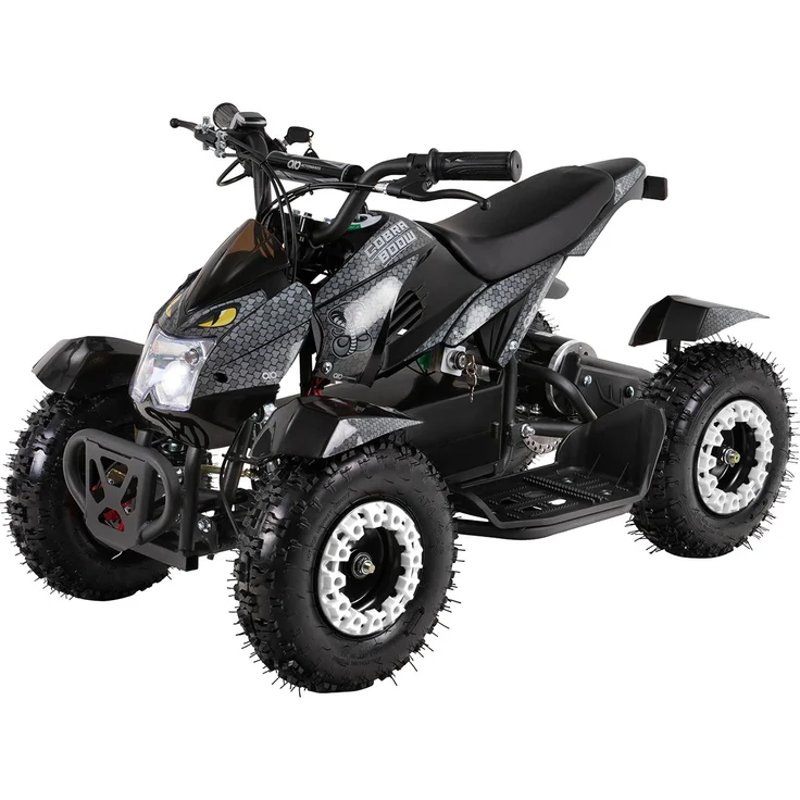 Elektro-Kinderquad Cobra Pocket Mini Quad Kinder ATV Miniquad 800 Watt ab 5 J. (Grau/Schwarz) – Bild 1