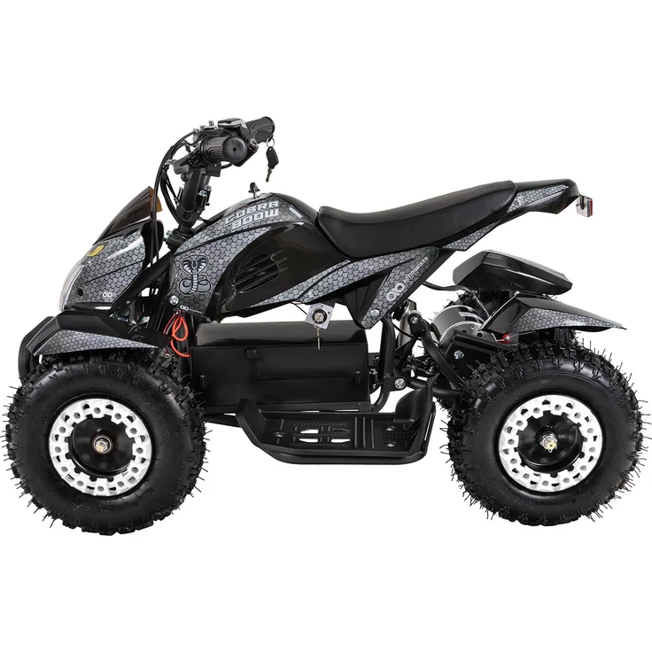 Elektro-Kinderquad Cobra Pocket Mini Quad Kinder ATV Miniquad 800 Watt ab 5 J. (Grau/Schwarz) – Bild 2