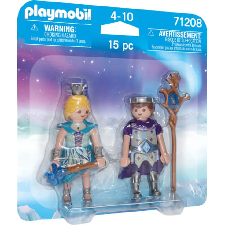 PLAYMOBIL Magic DuoPack 71208 'Eisprinzessin und Eisprinz', 15 Teile, ab 4 Jahren