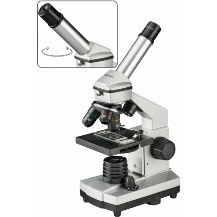 Mikroskopset junior 40-1024x Stahl weiß 22-teilig – Bild 2