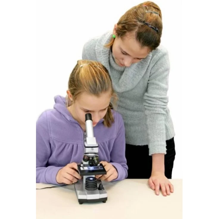 Mikroskopset junior 40-1024x Stahl weiß 22-teilig – Bild 4