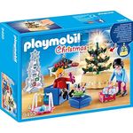 Playmobil Christmas 9495 'Weihnachtliches Wohnzimmer', 65 Teile, ab 4 Jahren