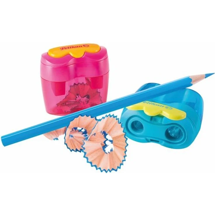Pelikan Doppel Anspitzer Flower AF blau, 1er Set – Bild 5