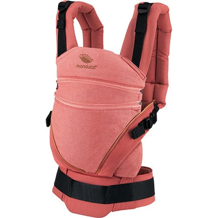 Manduca 'XT Cotton' Babytrage 2020, 3 Tragepositionen, in Denim Rouge