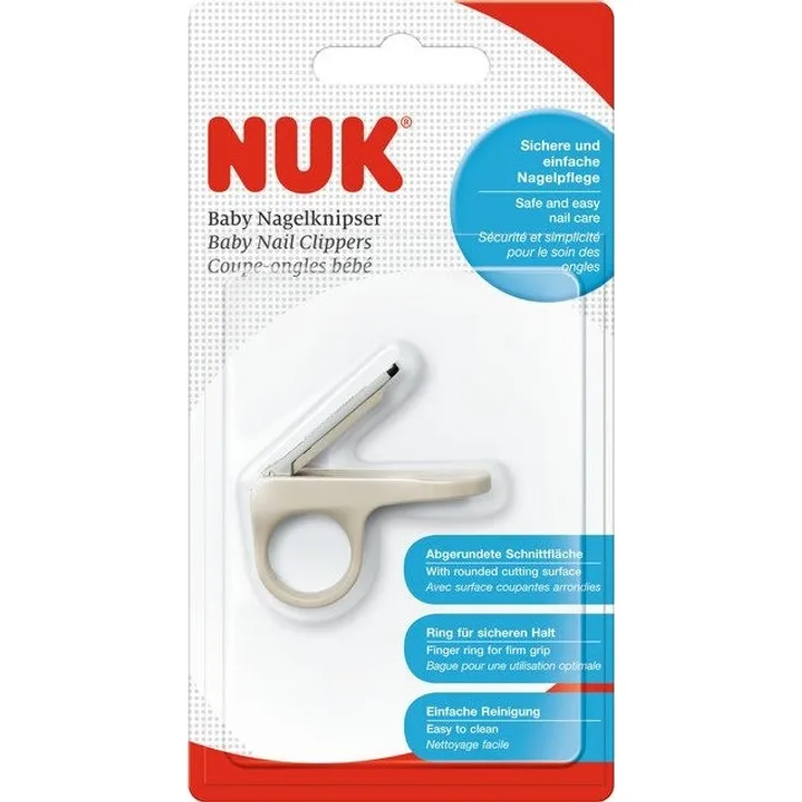 NUK white nail clippers