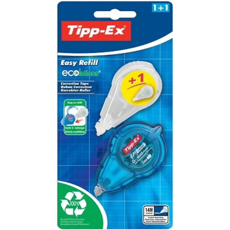 BIC Korrekturroller Tipp-Ex Easy Refill inkl. 1 Nachfülleinheit