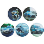 ergobag Klettie-Set (5-tlg. ) MATT polizei