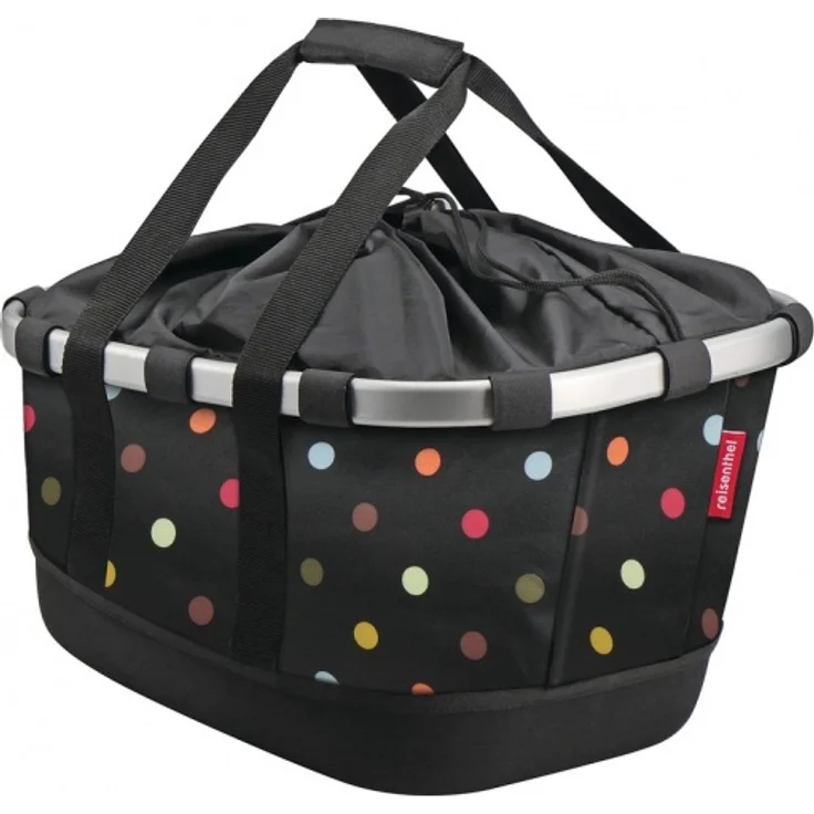 KLICKfix Fahrradkorb Bikebasket GT mit UniKlip dots H 27 x L 42 x B 33cm