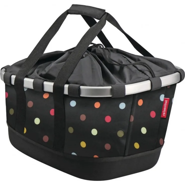 KLICKfix Fahrradkorb Bikebasket GT mit UniKlip dots H 27 x L 42 x B 33cm