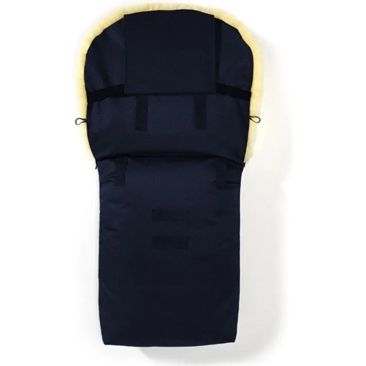 Hofbrucker - Lambskin footmuff for stroller Putzi navy blue