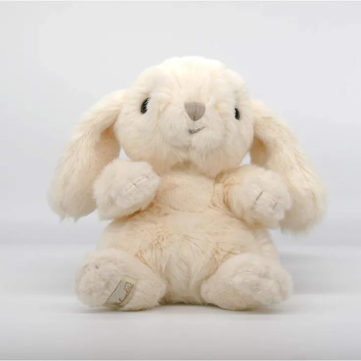 Bukowski, Design of Sweden, Hase Kanini, 14 cm, sitzend, Plüschtier Kuscheltier Schmusehase, Plüsch Creme