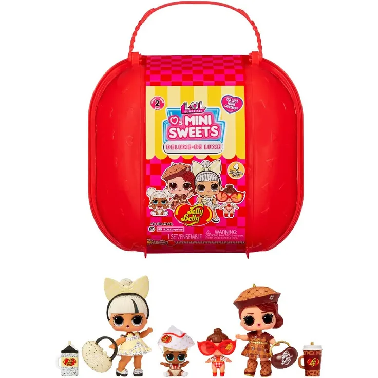 LOL Surprise Loves Mini Sweets Deluxe Series 2 with 4 Dolls, Accessories, Limited Edition Dolls, Candy Theme, Jelly Belly Theme, Collectible Dolls- Great Gift for Girls Age 4+