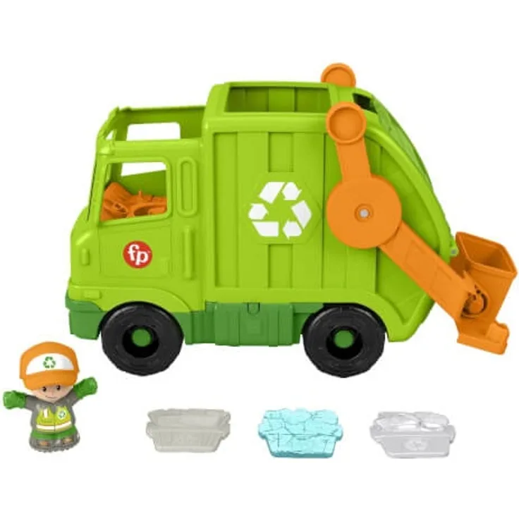 Mattel HJN47 Little People Recycling Laster Musikspielzeug mehrsprachige Version