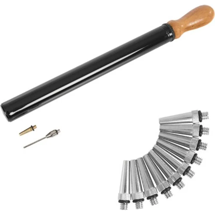 Ballpumpe, ø 28 mm x 38 cm inkl. 10 Kegelventilen, Handpumpe, Luftpumpe