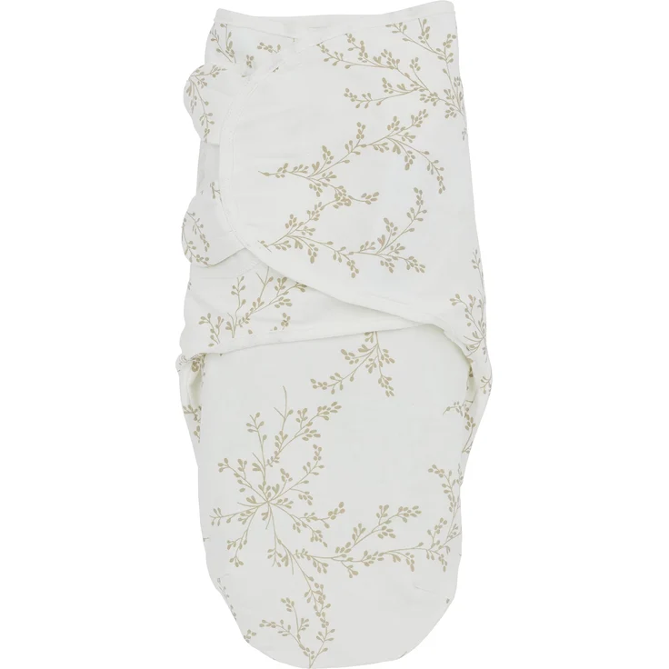 Meyco Baby Branches Pucksack, Erstausstattung Neugeborene (Pucktuch für Babys ab 0-3 Monaten, weicher Schlafkomfort, atmungsaktiv und feuchtigkeitsabsorbierend, Einschlafhilfe), Sand – Bild 1