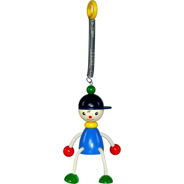 Hess Holzspielzeug 14705 - Schwingfigur aus Holz mit Metallfeder, Serie Joe, für Kinder ab 3 Jahren, handgefertigt, Geschenk zum Geburtstag, Weihnachten oder Ostern